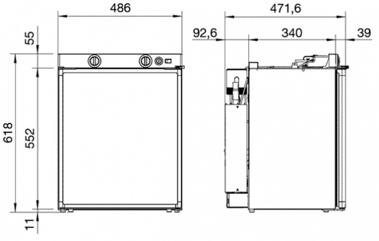 Dometic RM5310 230 V 12v LPG Gas Caravan Fridge 6 Dometic RM5310 230 V 12v LPG Gas Caravan Fridge - Image 4