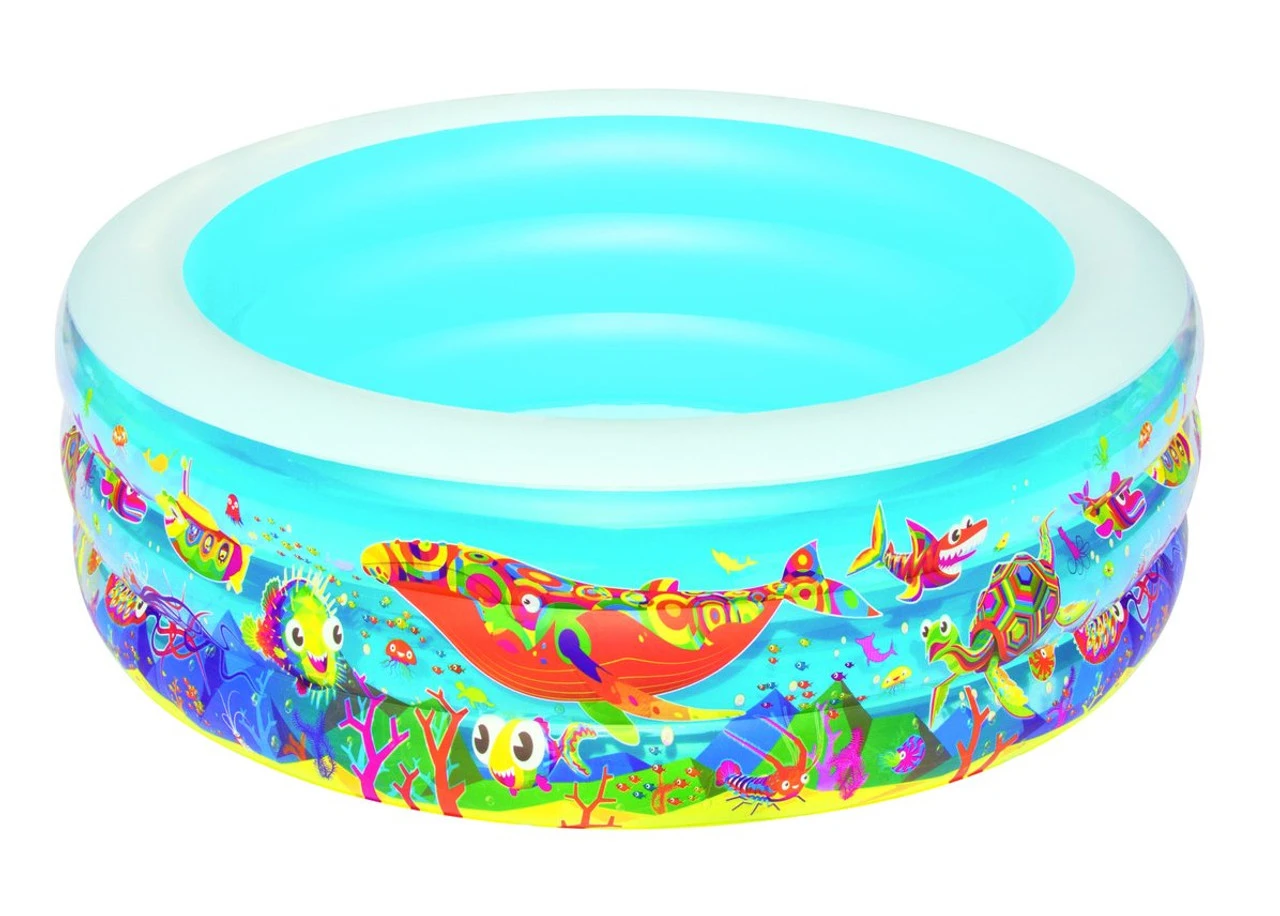 Bestway Children's Circular Inflatable Sea Life Paddling Play Pool 4 Bestway Children's Circular Inflatable Sea Life Paddling Play Pool - Image 2