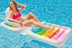Intex Inflatable 2 In 1 Folding Pool Suntan Lounger