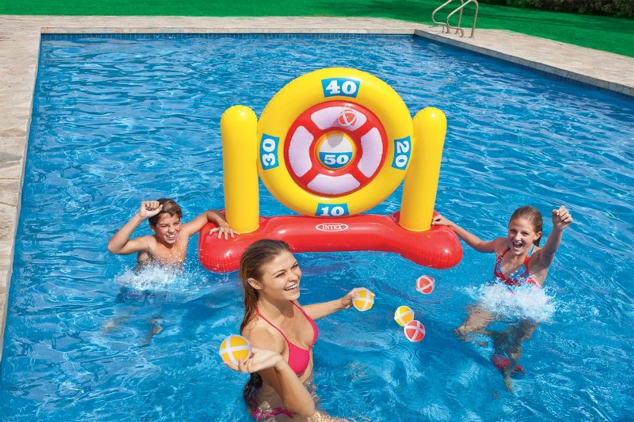 Intex Inflatable Swimming Pool Ball Darts Game 3 Intex Inflatable Swimming Pool Ball Darts Game
