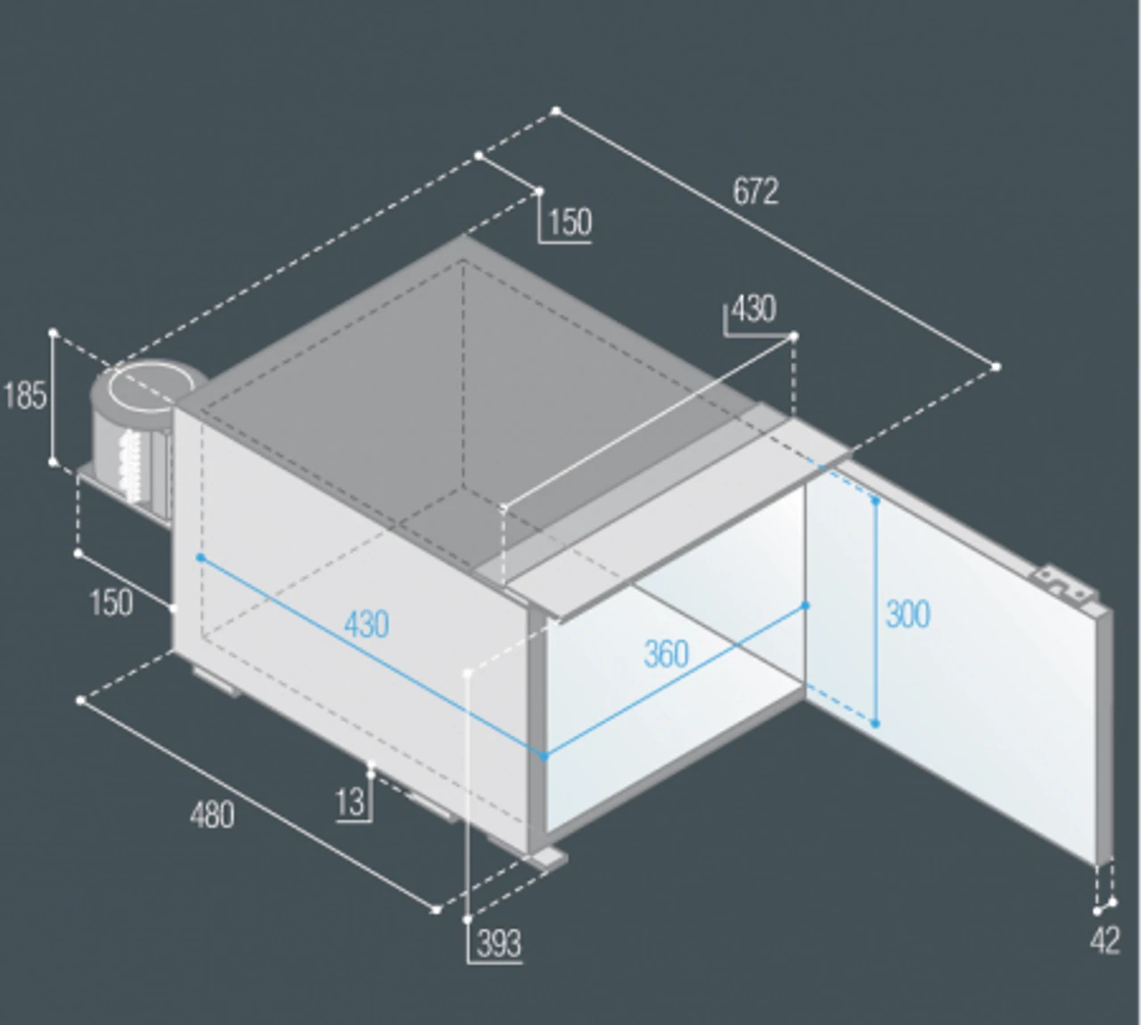 Vitrifrigo C47 Low Profile Campervan Caravan Motorhome Fridge 4 Vitrifrigo C47 Low Profile Campervan Caravan Motorhome Fridge - Image 2