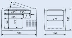 Waeco CoolFreeze CF35 Portable Fridge-Freezer -Outdoor Gear Store CF35sizesLrg 51864.1376986092