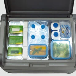 Waeco CFX65DZ Dual Zone 12v Mains Mobile Freezer Cool Box -Outdoor Gear Store CFX65DZ lid open 76609.1476879579