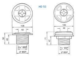 Certikin 1.5" Swimming Pool Vacuum Point 9 Certikin 1.5" Swimming Pool Vacuum Point -Outdoor Gear Store Certikin vacuum point dimensions 11009.1475838286