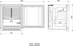 Dometic Silencio DS200 Minicool Mini Fridge 17 Dometic Silencio DS200 Minicool Mini Fridge -Outdoor Gear Store DS200 FS dimension 27 57203.1515085577