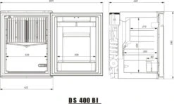 Dometic Silencio DS400 Silent Mini Bar Fridge -Outdoor Gear Store DS400 BI dimension 27 60953.1515168548