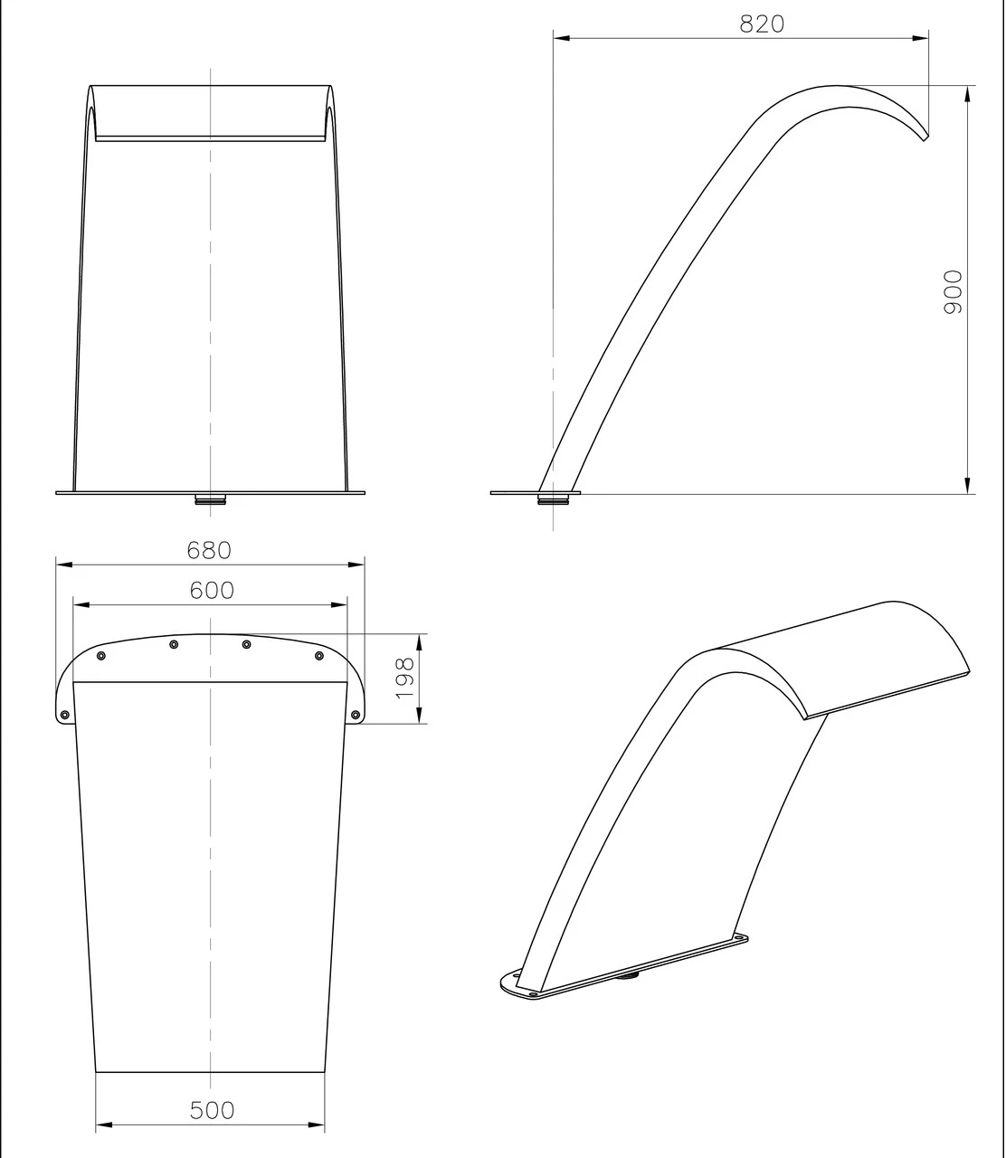Astral Deluxe Curtain Swimming Pool Water Feature Fountain 4 Astral Deluxe Curtain Swimming Pool Water Feature Fountain - Image 2