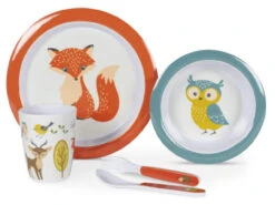 Kampa Children's Camping Dining Set -Outdoor Gear Store Kampa 9120000626 woodland creatures 20359.1664874278