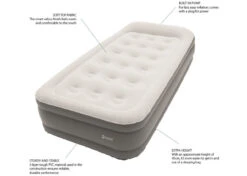 Outwell Superior Flock Camping Bed With Inbuilt Electric Pump -Outdoor Gear Store Superior Image 95609.1674131178