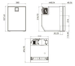 Webasto Cruise CR49 Elegance Campervan & Caravan Compressor Fridge -Outdoor Gear Store Webasto CR49 DIM 30946.1425916020
