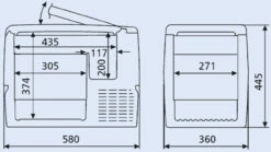 Waeco CoolFreeze CF40 Portable Fridge-Freezer 6 Waeco CoolFreeze CF40 Portable Fridge-Freezer -Outdoor Gear Store cf40dims 85176.1354788570