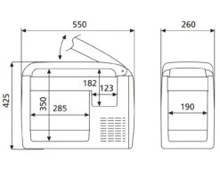 Dometic Waeco CF26 CoolFreeze Portable Coolbox Freezer 12v 24v Mains -Outdoor Gear Store dometic cf26 4 81739.1533721791