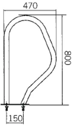 Astral Swimming Pool Exit Grab Rails With Rectangular Base - 470 X 800mm -Outdoor Gear Store handrail sizes4 22024.1390303347