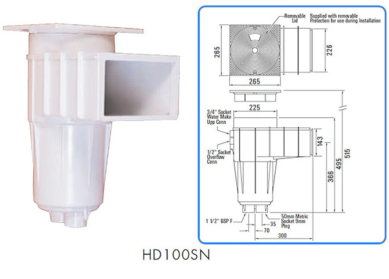 Certikin Swimming Pool Skimmer 4 Certikin Swimming Pool Skimmer - Image 2