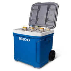 Igloo Latitude 60 Quantum Roller Mobile Ice Chest Cool Box -Outdoor Gear Store igloo latitude quantum 60 roller wheeled cool box 34664 04 64347.1638869137