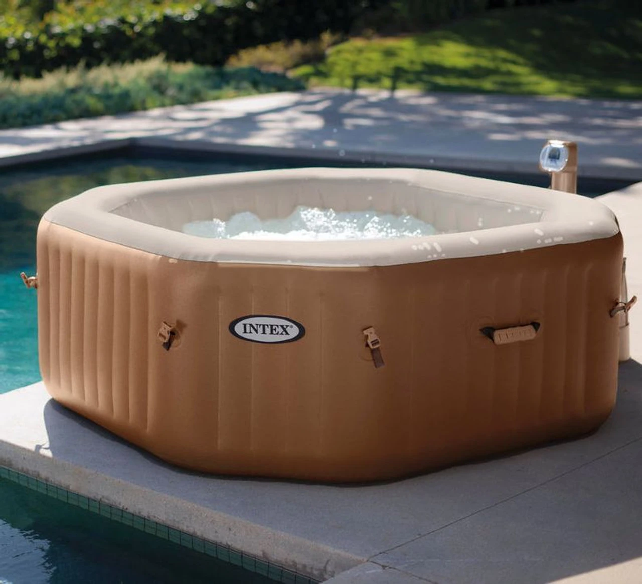 Intex Octagonal Spa Inflatable Jacuzzi Style Portable Hot Tub 3 Intex Octagonal Spa Inflatable Jacuzzi Style Portable Hot Tub