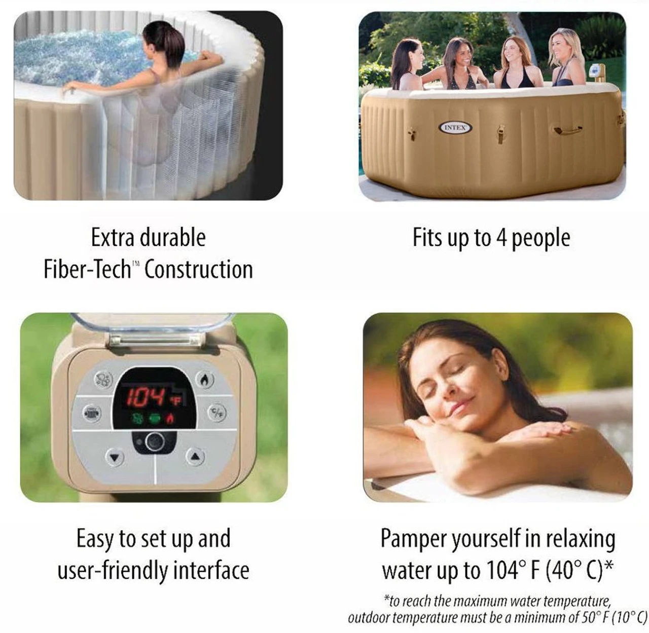 Intex Octagonal Spa Inflatable Jacuzzi Style Portable Hot Tub 8 Intex Octagonal Spa Inflatable Jacuzzi Style Portable Hot Tub - Image 6