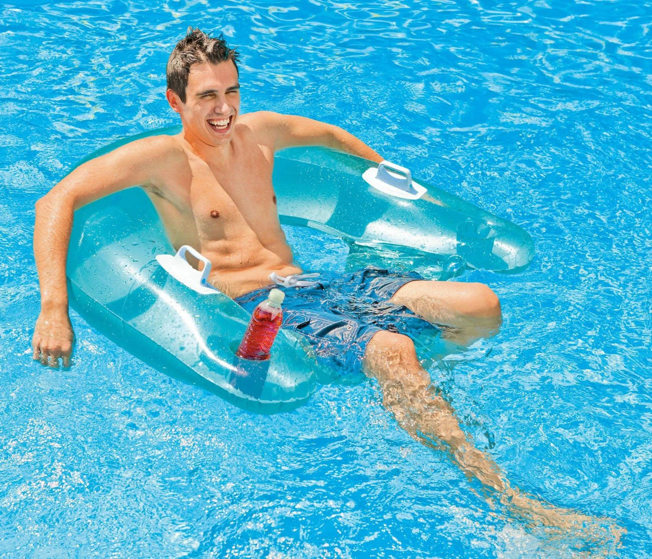 Intex Sit-N-Float Inflatable Pool Raft Chair Lounger 4 Intex Sit-N-Float Inflatable Pool Raft Chair Lounger - Image 2