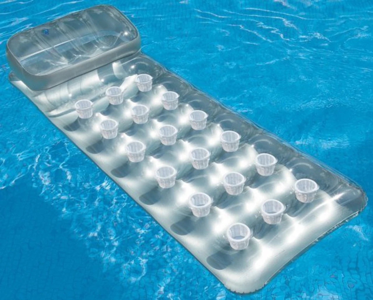 Intex 18 Pocket Inflatable Lilo Sun Tanner Lounger 5 Intex 18 Pocket Inflatable Lilo Sun Tanner Lounger - Image 3